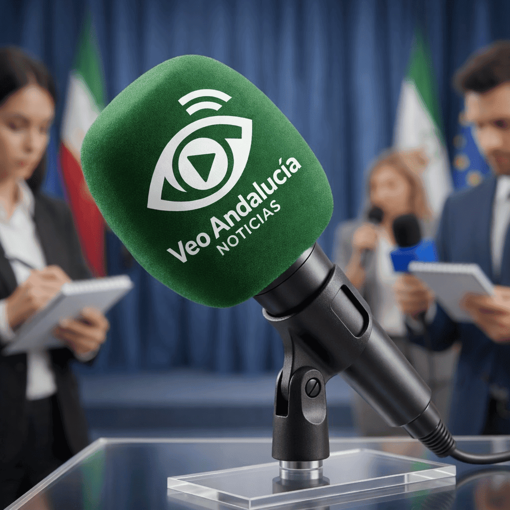 Veo Andalucía Noticias - micrófono de prensa