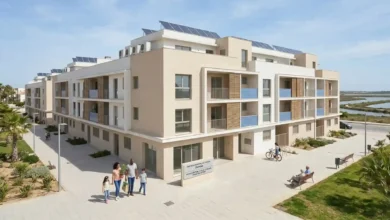 Vivienda pública para 81 familias en San Fernando, prevista para 2026, con diseño moderno y sostenib.