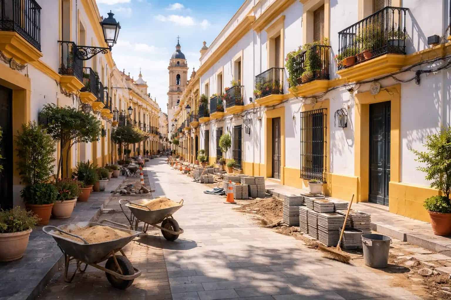 Renovación de calles en San Fernando.