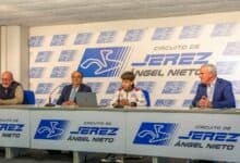 Presentación de la temporada de David Sánchez Jerez 2026 en el Circuito de Jerez – Ángel Nieto con Francisco Zurita y Cayetano Gómez.