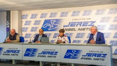 Presentación de la temporada de David Sánchez Jerez 2026 en el Circuito de Jerez – Ángel Nieto con Francisco Zurita y Cayetano Gómez.