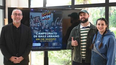 Tomás Sampalo, Cristina Vargas y José Ortiz presentan el cartel del Campeonato de Baile Urbano Give me Hype en Jerez.