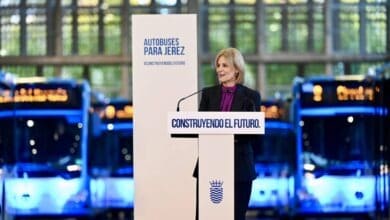Autobuses híbridos para Jerez, presentación de la renovación de la flota urbana.