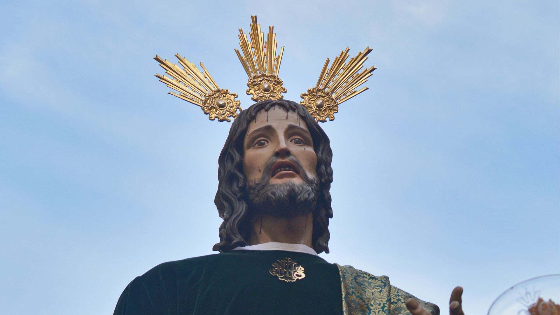 Imagen del paso del Padre Jesús de la Aceptación en la procesión del Viernes de Dolores 2026 en Anda.