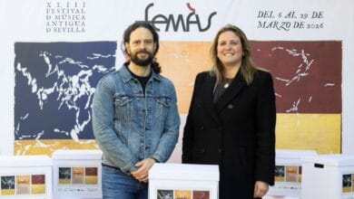 Angie Moreno y Fahmi Alqhai en el balance del XLIII Festival de Música Antigua de Sevilla.