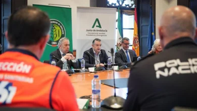 Reunión de coordinación del dispositivo de seguridad Plan Romero 2026 de la Junta de Andalucía.