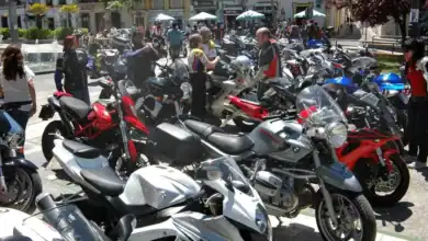 Concentración de motos y ambiente en el centro para las barras Gran Premio Jerez