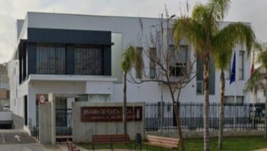 Fachada de la Jefatura de la Policía Local de Jerez de la Frontera, centro de operaciones para la Seguridad Vial en Jerez.