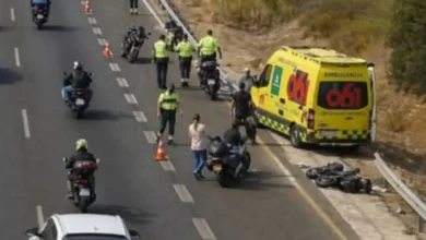 Accidente de motorista en El Puerto de Santa María durante el Gran Premio de Jerez 2026.