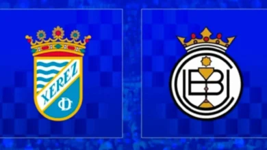 Escudos del Xerez CD y UB Conquense para el Playoff de Ascenso Primera Federación 2025/26.
