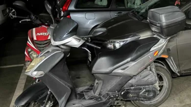 Moto robada en los garajes del Almendral en Jerez de la Frontera.