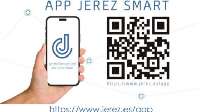 Código QR y acceso a la App Jerez Smart para consultar el mapa interactivo de la Feria del Caballo 2026 en Jerez de la Frontera.