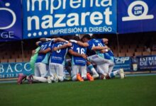 Jugadores del Xerez CD celebrando un gol en el playoff de ascenso