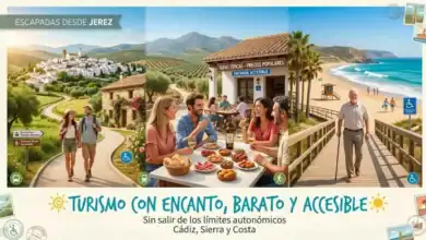 Opciones de turismo con encanto, barato y accesible en la sierra y costa de Andalucía para escapadas desde Jerez.