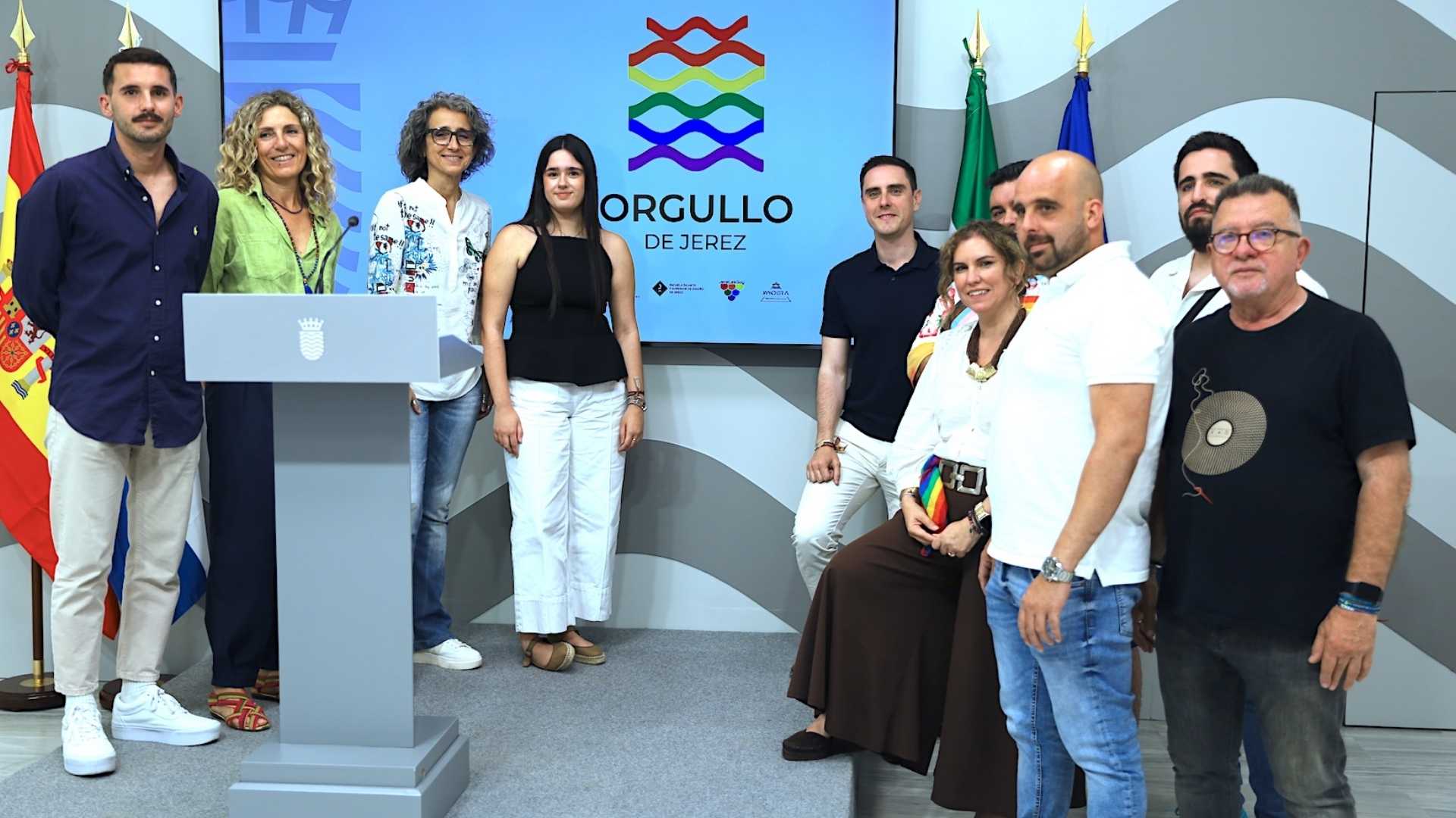Presentación del cartel del Orgullo de Jerez 2026 en el Ayuntamiento