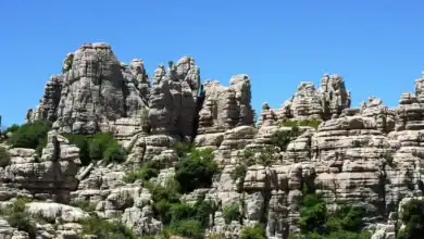 Paisaje kárstico de El Torcal de Antequera, uno de los parajes naturales de Andalucia más visitados