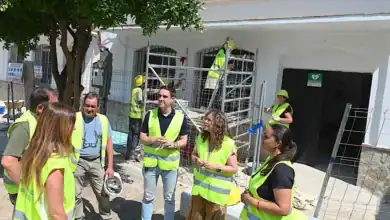 Obras de reforma del centro social y hogar del pensionista en la barriada rural de Majarromaque.