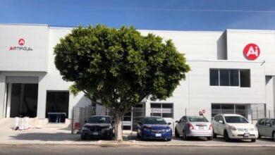 Fachada de las instalaciones de Airtificial en Jerez donde se fabrican piezas para aviones C295.