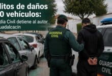 Detención del autor de delitos de daños en vehículos en Guadalcacín por la Guardia Civil.