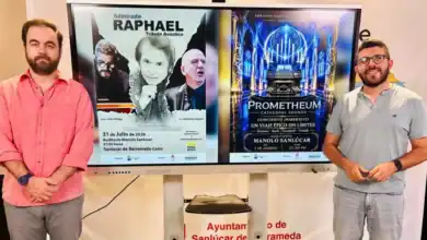 Presentación de los carteles Admirado Raphael y Prometheum en el Auditorio Manolo Sanlúcar