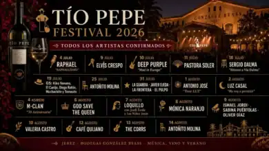 Cartel del Tío Pepe Festival 2026 en Bodegas González Byass Jerez.