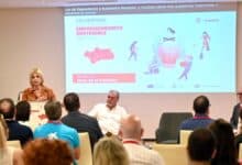 La alcaldesa de Jerez, Mª José García-Pelayo, inaugura el I Encuentro para el Impulso del Emprendimiento Sostenible organizado por Inserta Empleo y la Fundación ONCE.