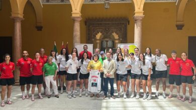 Equipo femenino de baloncesto Sub-20 de España en Sanlúcar.