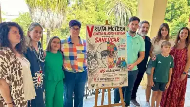 Presentacion del cartel oficial de la V Ruta Motera contra el Acoso Escolar en Sanlúcar de Barrameda