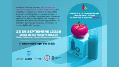 Cartel anunciador de los IV Premios a la Comunicación Experiencial de Alimentos y Bebidas que se celebrarán en Jerez.