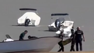 Guardia Civil y Policía Nacional en acción en Sanlúcar.