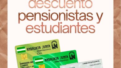 Tarjetas de descuento para pensionistas y estudiantes en Andalucía.
