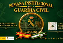 Cartel de la Semana Institucional de la Guardia Civil en Cádiz 2026.