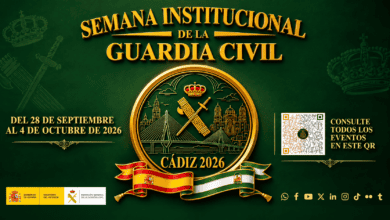 Cartel de la Semana Institucional de la Guardia Civil en Cádiz 2026.