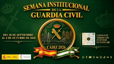 Cartel de la Semana Institucional de la Guardia Civil en Cádiz 2026.