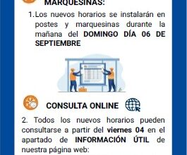 Aviso importante sobre horarios de autobuses urbanos en Jerez en invierno.