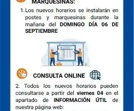 Aviso importante sobre horarios de autobuses urbanos en Jerez en invierno.