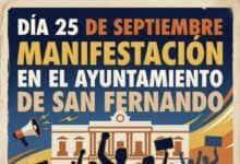 Protesta policial en San Fernando el 25 de septiembre.