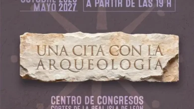 Cartel de la cuarta edición de Una Cita con la Arqueología en el Centro de Congresos de San Fernando