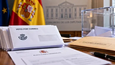 Representación editorial del voto por correo en las elecciones generales del 29 de noviembre en España